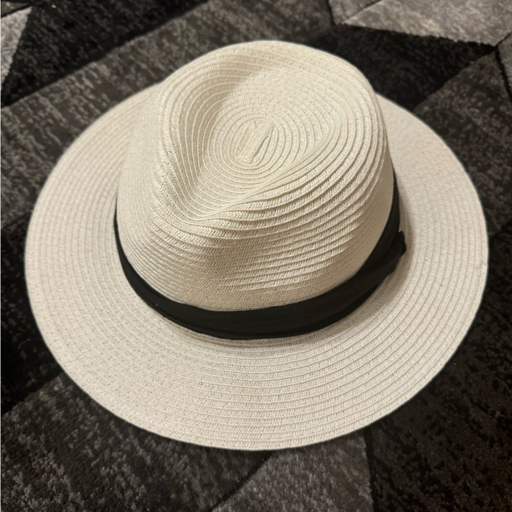 Panama Hat  Classic Straw Jazz Hat Women  Outdoor Casual Hawaiian Ribbon